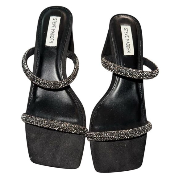 Steve Madden Lilah Heeled Sandal Black Size 8.5 - Picture 8 of 10